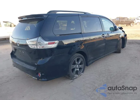 2017 Toyota Sienna Se z USA, uszkodzony, nr VIN 5TDXZ3DC8HS881260